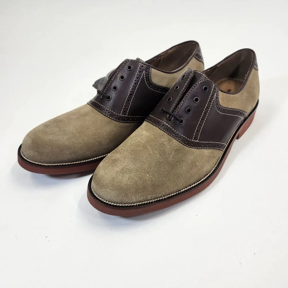 Bostonian Shoes Mens 10 M XL ExtaLight Oxford Suede Leather Walking NEW Dress